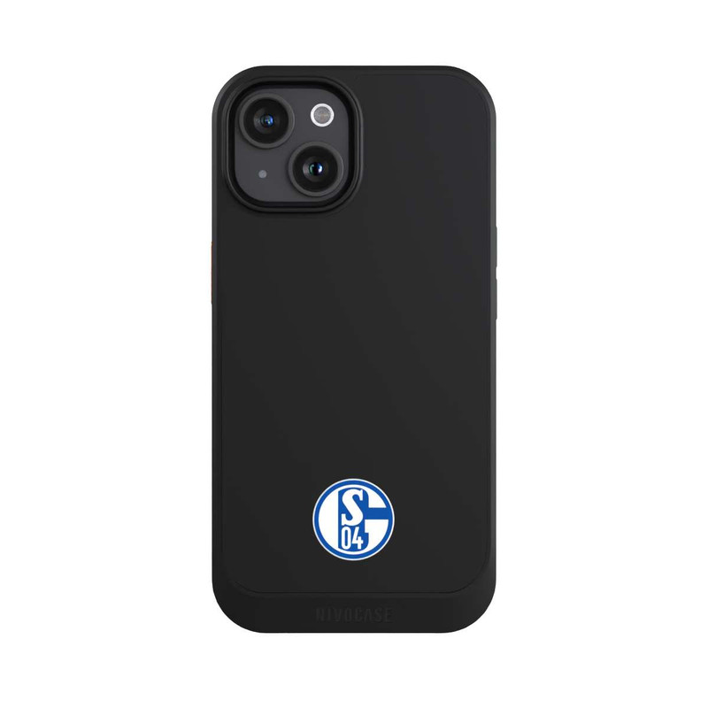 iPhone 15 NIVOcore FC Schalke 04 Logo Klein Transparent