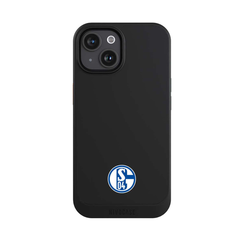 iPhone 15 NIVOcore FC Schalke 04 Logo Klein Transparent