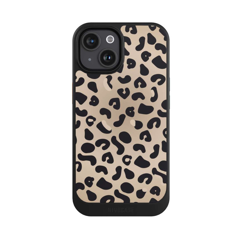 iPhone 15 NIVOcore Cheetah Pattern Light Brown