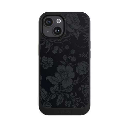 Apple iPhone 15 NIVOcore Dunkle Blumen Vintageoptik