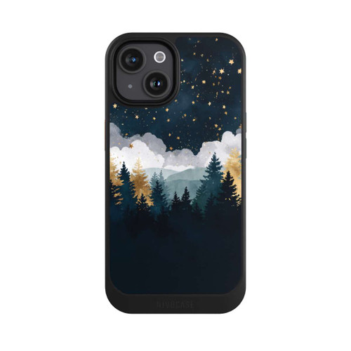 Apple iPhone 15 NIVOcore Forêt Nocturne Indigo