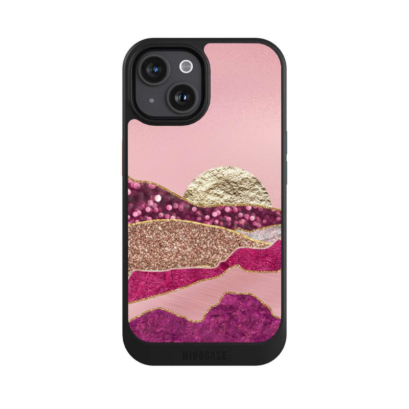 iPhone 15 NIVOcore Glamour Landscape Rosegold