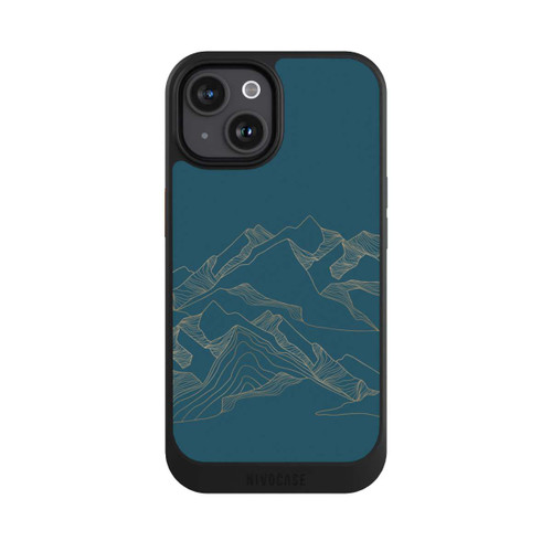 Apple iPhone 15 NIVOcore Berglandschaft blau