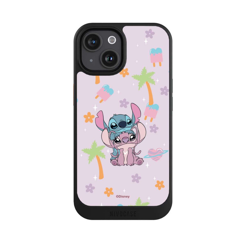 iPhone 15 NIVOcore Stitch and Angel Cute Couple
