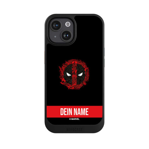 Apple iPhone 15 NIVOcore Deadpool Logo Personalisierbar