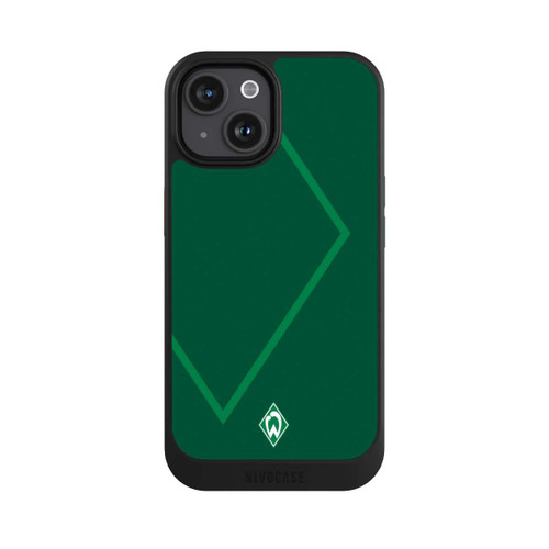 Apple iPhone 15 NIVOcore Werder Grün Rautenelement
