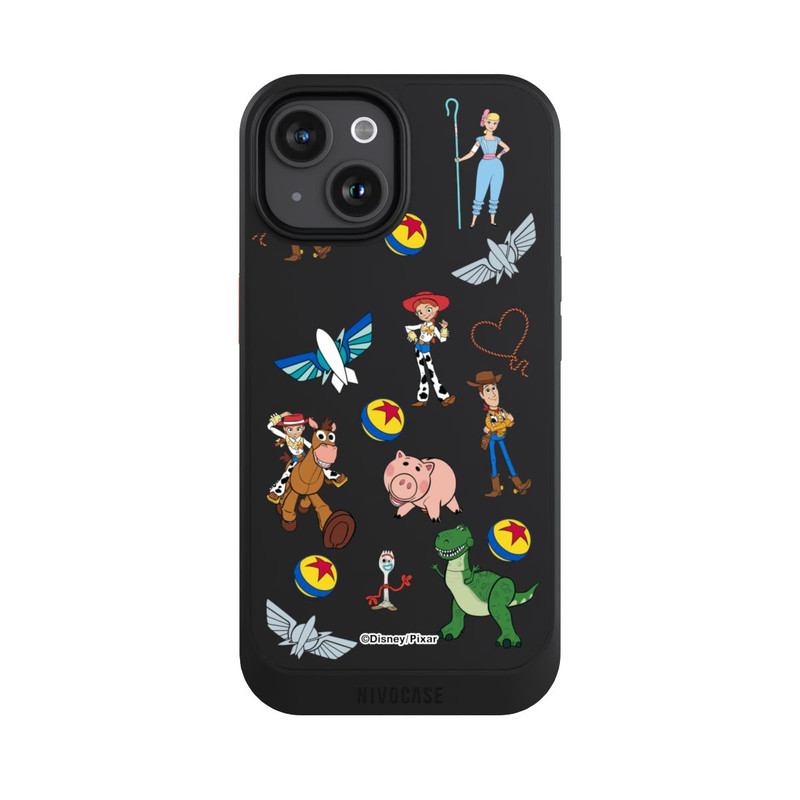 iPhone 15 NIVOcore Toy Story 5 Hero Toys Pattern Transparent
