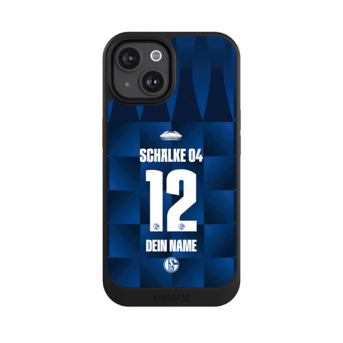Apple iPhone 15 NIVOcore Schalke 04 Trikot Personalisierbar 26-27