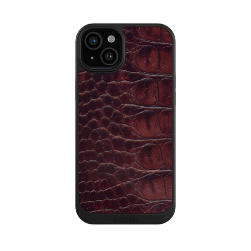 Apple iPhone 15 Plus NIVOcore Cuir de Crocodile