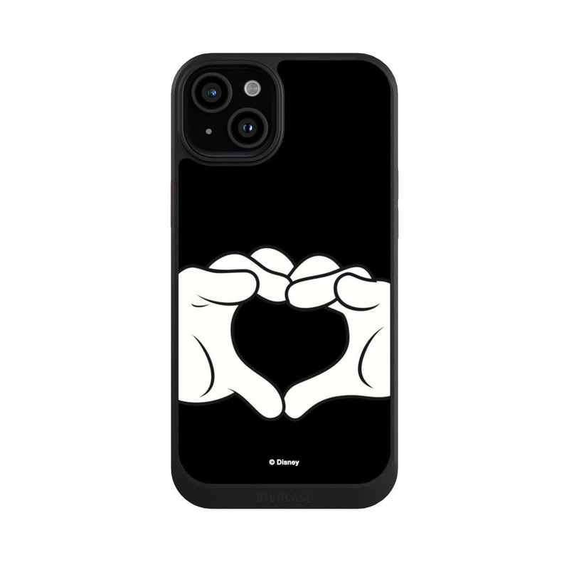 iPhone 15 Plus NIVOcore Cœur Mains Mickey et Minnie