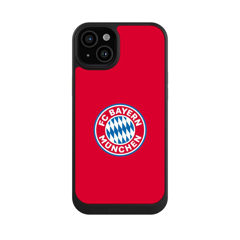 iPhone 15 Plus NIVOcore FCB Logo auf Rot
