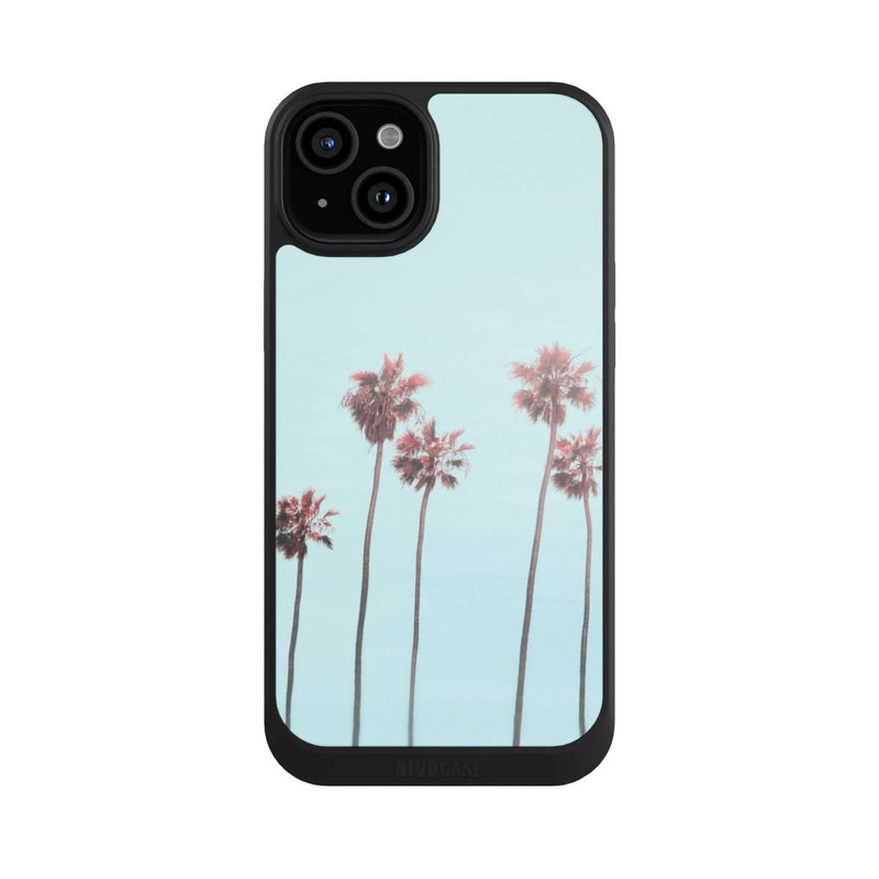 iPhone 15 Plus NIVOcore Pink Light Paradise Beach Palm