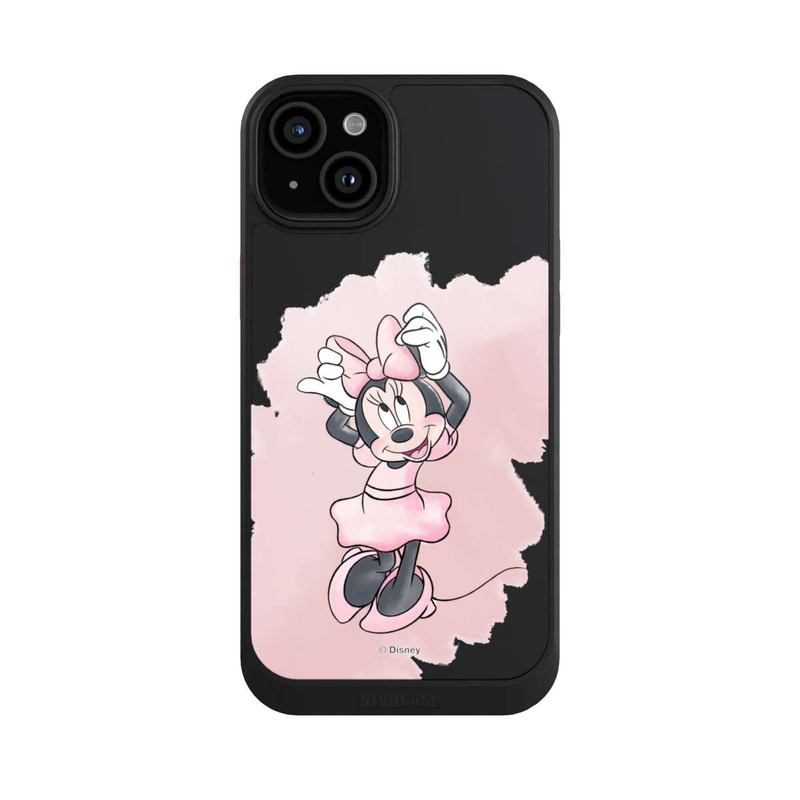 iPhone 15 Plus NIVOcore Minnie Aquarell transparent
