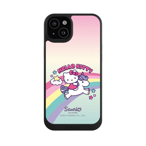 Apple iPhone 15 Plus NIVOcore Hello Kitty Regenbogen 