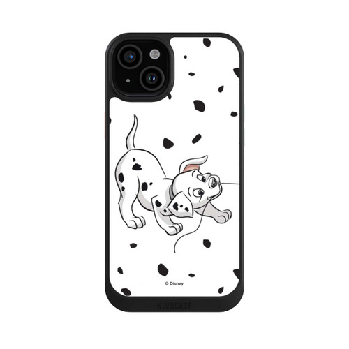 Apple iPhone 15 Plus NIVOcore Couple Dalmatian Left