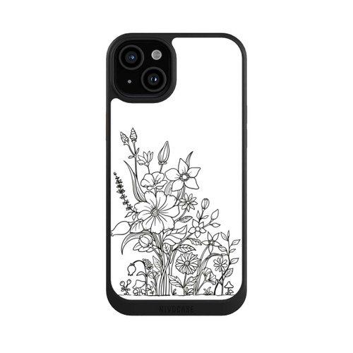 Apple iPhone 15 Plus NIVOcore Flowers Line Art