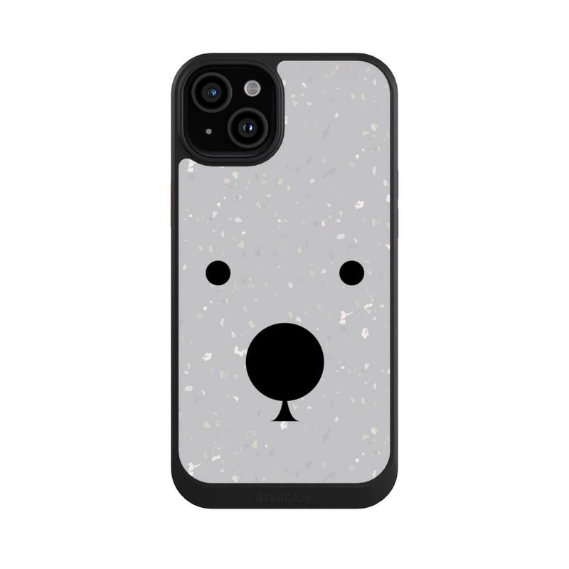 iPhone 15 Plus NIVOcore Gros plan sur l'ours