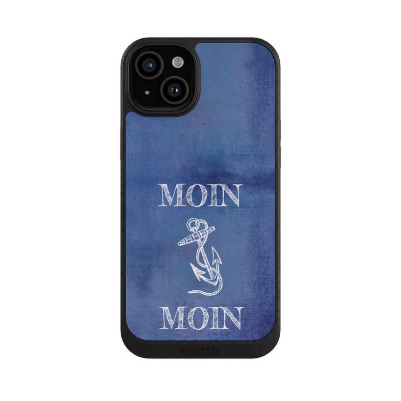 iPhone 15 Plus NIVOcore Moin Anker grunge blau