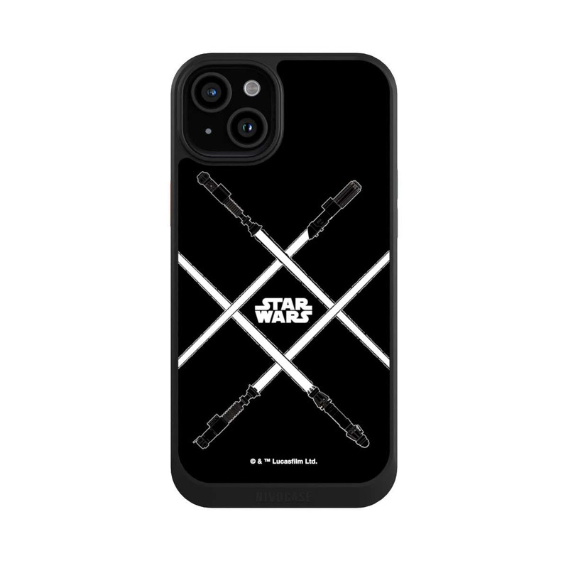 iPhone 15 Plus NIVOcore Sabres laser Noirs