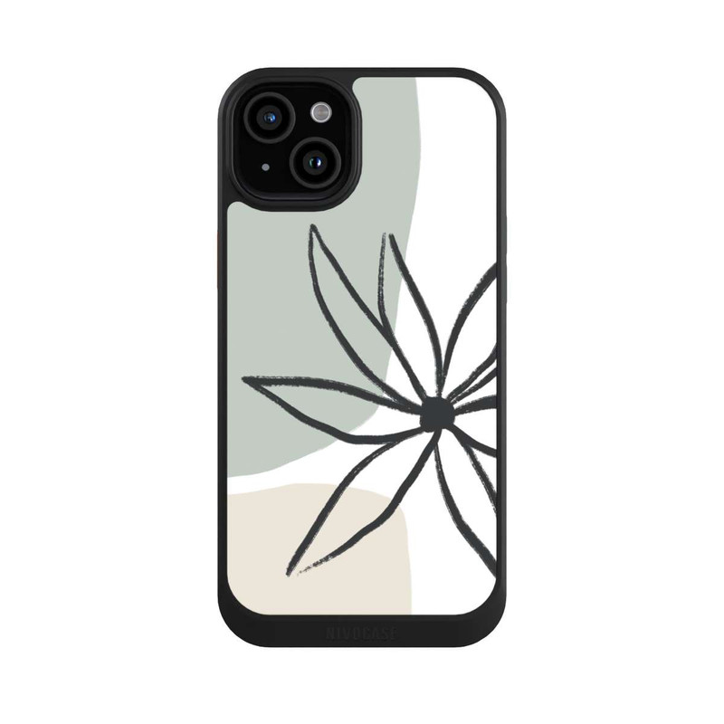 iPhone 15 Plus NIVOcore Blume Minze und Sahne