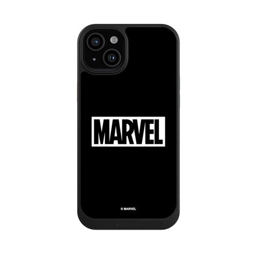 Apple iPhone 15 Plus NIVOcore Marvel Logo Black