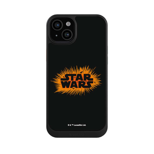 Apple iPhone 15 Plus NIVOcore Star Wars Logo Orange Halloween Explosion