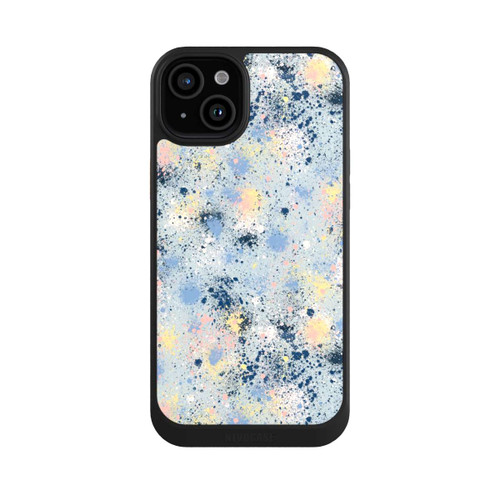 Apple iPhone 15 Plus NIVOcore Tintentropfen Staub Textur Blau
