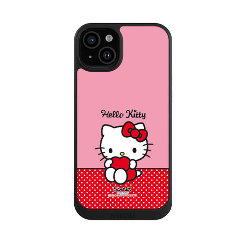 Apple iPhone 15 Plus NIVOcore Hello Kitty sitzend mit Herz