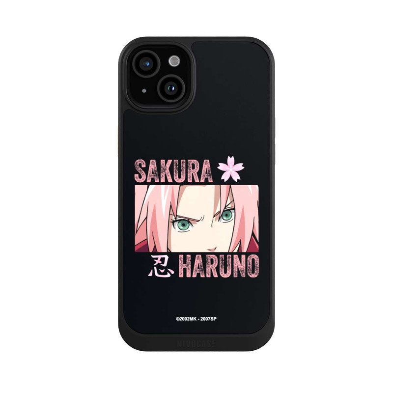 iPhone 15 Plus NIVOcore Sakura Haruno Gros plan