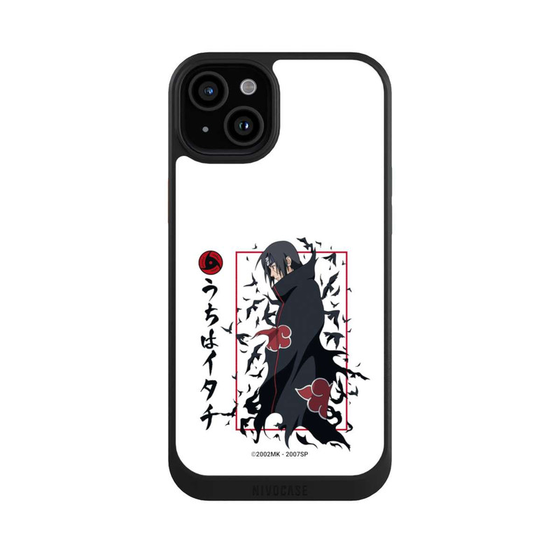 iPhone 15 Plus NIVOcore Les corbeaux Itachi blanche