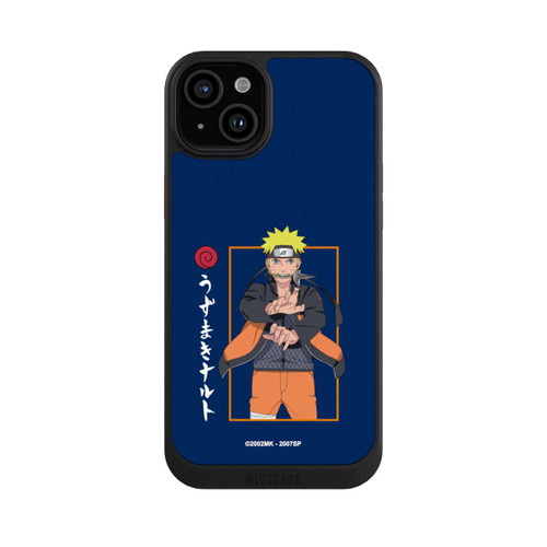 Apple iPhone 15 Plus NIVOcore Naruto Kampfposition Blau