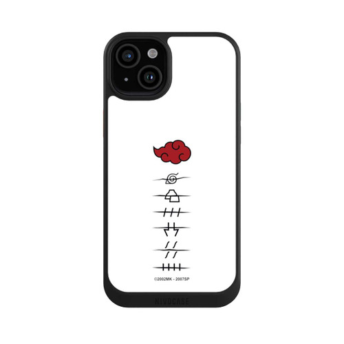 Apple iPhone 15 Plus NIVOcore Akatsuki Mitgliedersymbole Weiß
