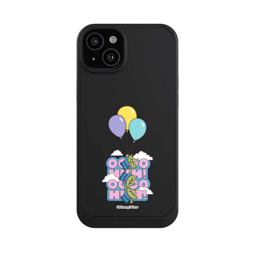 Apple iPhone 15 Plus NIVOcore Toy Story Aliens Balloons OOOOHHH Transparent