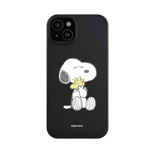Apple iPhone 15 Plus NIVOcore Snoopy And Woodstock Cuddling transparent