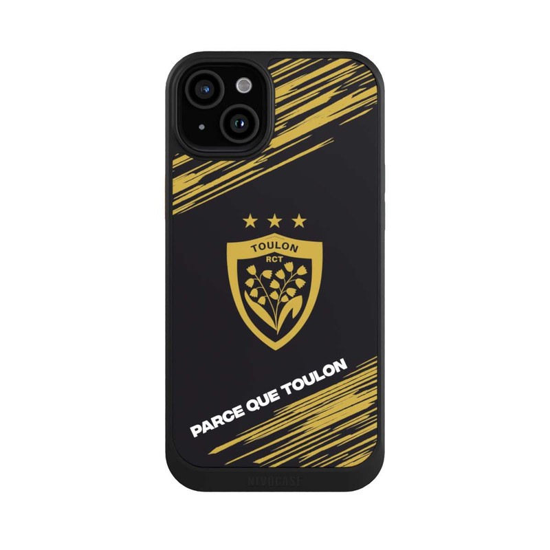 iPhone 15 Plus NIVOcore RCT Logo Monochrome Doré