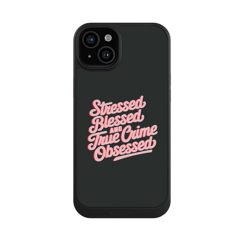 Apple iPhone 15 Plus NIVOcore Stressed Blessed and True Crime Obsessed