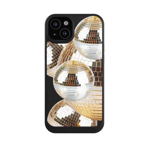 Apple iPhone 15 Plus NIVOcore Disco Ball Party Gold Transparent with AI