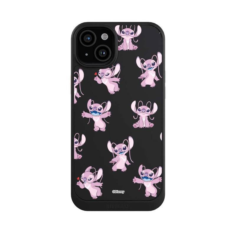 iPhone 15 Plus NIVOcore Angel Faces Pattern Transparent