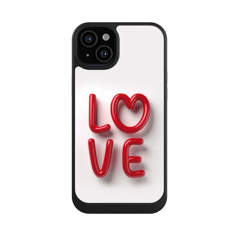 iPhone 15 Plus NIVOcore Love Statement Red with AI