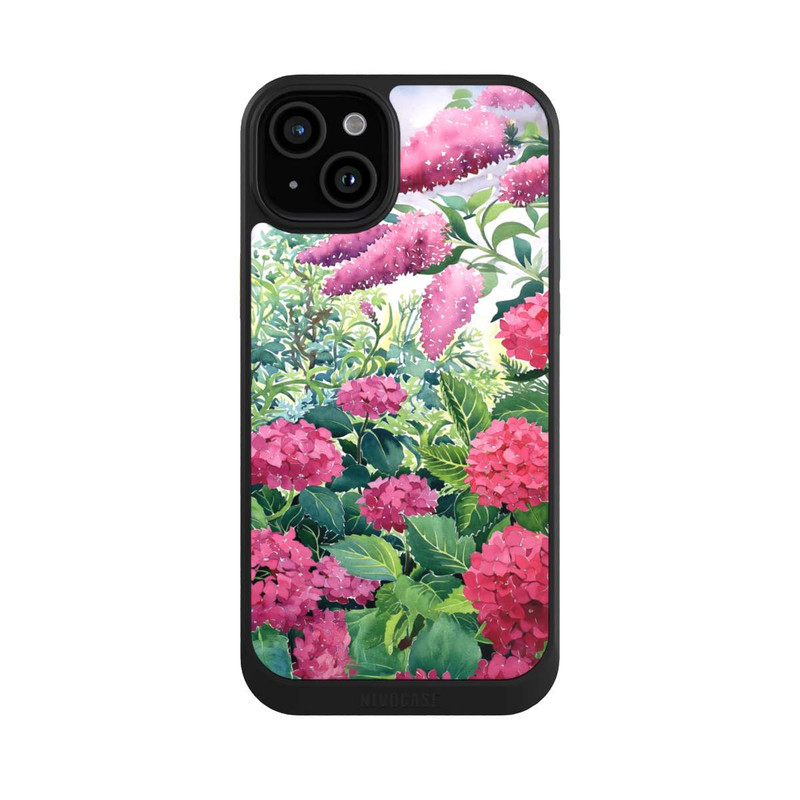 iPhone 15 Plus NIVOcore Garden Hydrangeas and Buddleia by Christopher Ryland