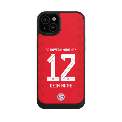 Apple iPhone 15 Plus NIVOcore FC Bayern München Trikot Personalisierbar 25-26