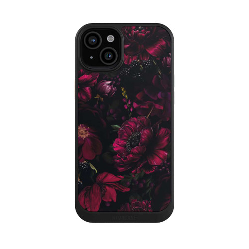 Apple iPhone 15 Plus NIVOcore Dunkle Rote Blumen Liebe