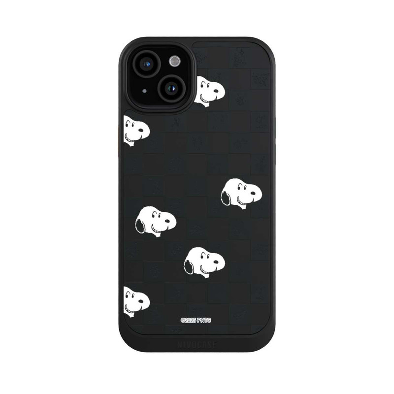 iPhone 15 Plus NIVOcore Snoopy Checked Pattern