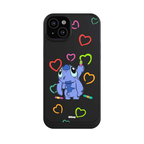 Apple iPhone 15 Plus NIVOcore Stitch Draws a Heart Transparent