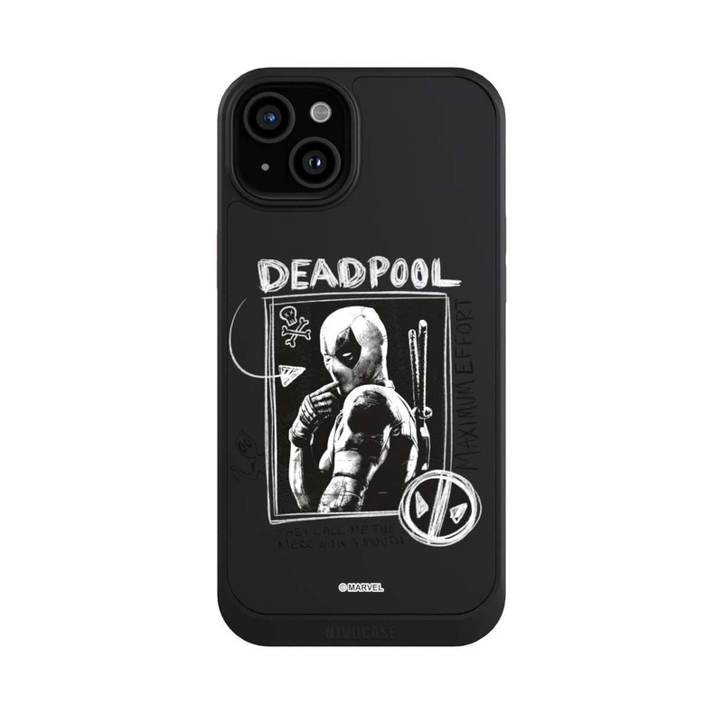 iPhone 15 Plus NIVOcore Deadpool Transparent