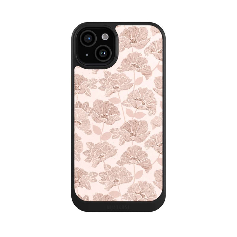 iPhone 15 Plus NIVOcore Brown Floral Block