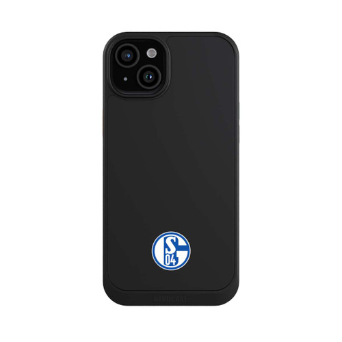 Apple iPhone 15 Plus NIVOcore FC Schalke 04 Logo Klein Transparent