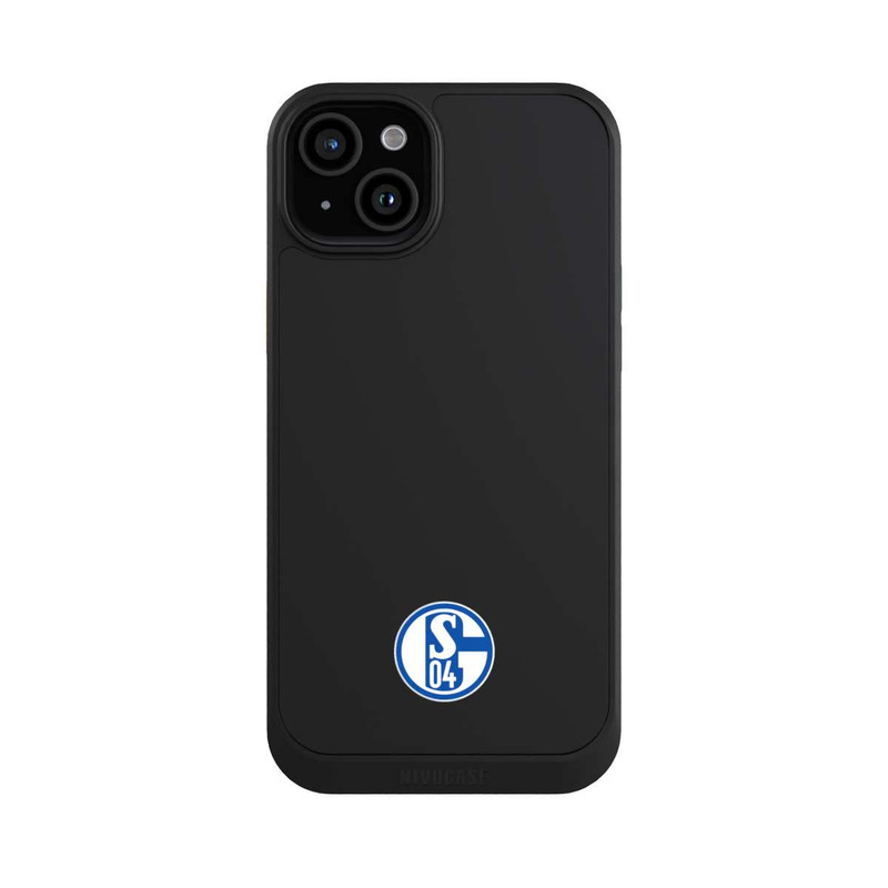 iPhone 15 Plus NIVOcore FC Schalke 04 Logo Klein Transparent