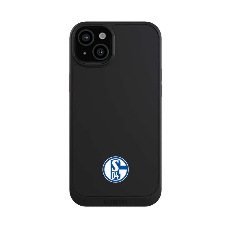 iPhone 15 Plus NIVOcore FC Schalke 04 Logo Klein Transparent