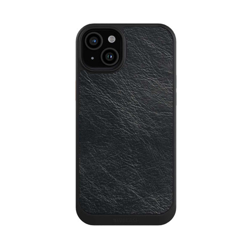 Apple iPhone 15 Plus NIVOcore Fond Aspect Cuir Noir